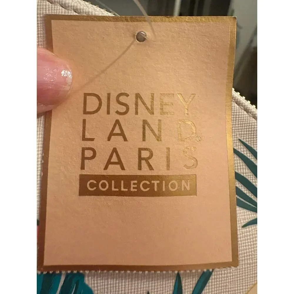 Disneyland Paris Tinker Bell Pink Floral Makeup Bag NWT